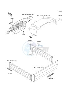 KAF620 G MULE 3000 (G1-G5) MULE 3000 drawing DECALS-- KAF620-G3 - G5- -