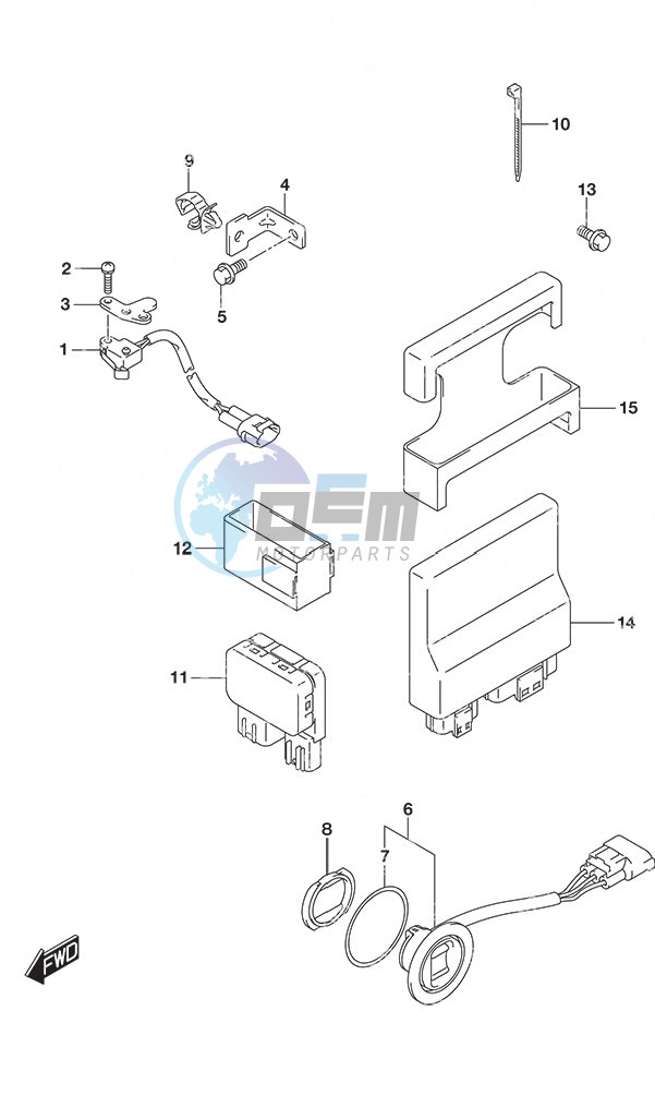 PTT Switch/Engine Control Unit