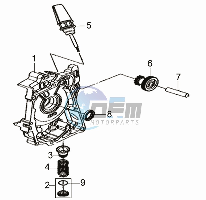 CRANKCASE RIGHT / START MOTOR