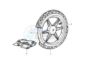 LIBERTY 4T 50 drawing Rear Wheel