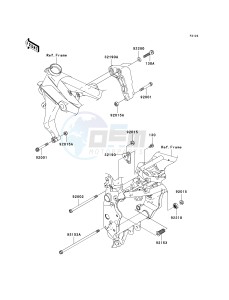 ZR 1000 A [Z1000] (A1-A3) drawing ENGINE MOUNT