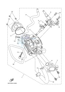 YFZ450R YFZ450RF (1TDE) drawing THROTTLE BODY ASSY 1