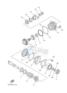 XT1200Z SUPER TENERE ABS (2BSC) drawing MIDDLE DRIVE GEAR