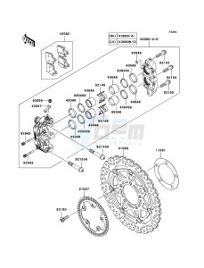 Z1000_ABS ZR1000C8F FR GB XX (EU ME A(FRICA) drawing Front Brake