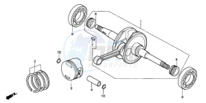 NES150 125 drawing CRANKSHAFT/PISTON