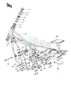 KZ 1000 A [KZ1000] (A3-A4) [KZ1000] drawing FRAME_FRAME FITTINGS-- 79-80 A3_A3A_A4- -