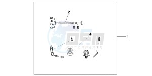 GL1800C drawing TRUNK INNER LAMP