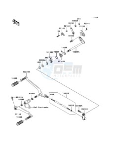 VN2000 VN2000A6F GB XX (EU ME A(FRICA) drawing Gear Change Mechanism