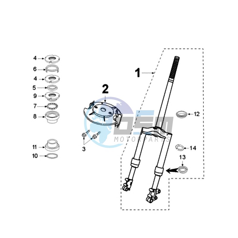 FRONT FORK / STEERINGHEAD