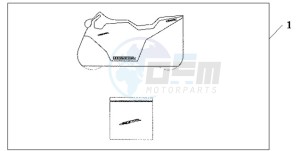 CBR600RA9 E / ABS MME drawing INDOOR CYCLE COVER