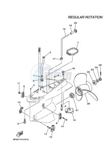 F250AETX drawing PROPELLER-HOUSING-AND-TRANSMISSION-2