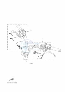 YP125RA XMAX 125 ABS (BGU2) drawing STAND & FOOTREST