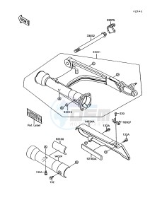 VN 1500 A [VULCAN 1500] (A10-A13) [VULCAN 1500] drawing SWINGARM