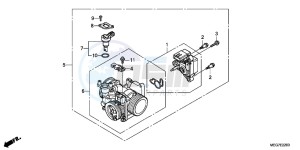 VT750CSC drawing THROTTLE BODY