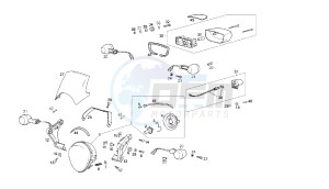 MULHACEN - 125 CC VTHMS1A2A 4T EU3 drawing HEADLAMPS - BLINKERS