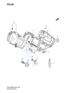 GSX-R600 (E2) drawing SPEEDOMETER