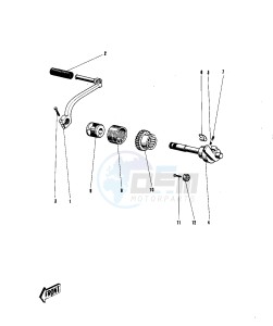 G31 M [CENTURION] (-M) 100 [CENTURION] drawing KICKSTARTER MECHANISM