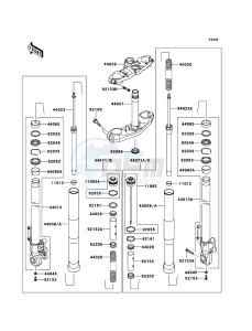 VERSYS KLE650A9F GB XX (EU ME A(FRICA) drawing Front Fork