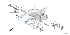 VFR1200XLE CrossTourer - VFR1200X 2ED - (2ED) drawing FRONT FENDER