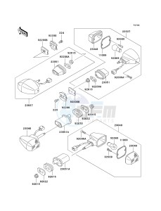 ZX 1200 A [NINJA ZX-12R] (A1) [NINJA ZX-12R] drawing TURN SIGNALS