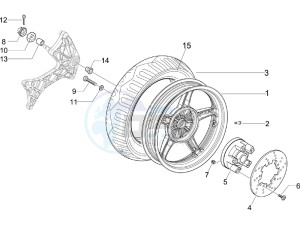 Runner 125 VX 4t SC drawing Rear Wheel