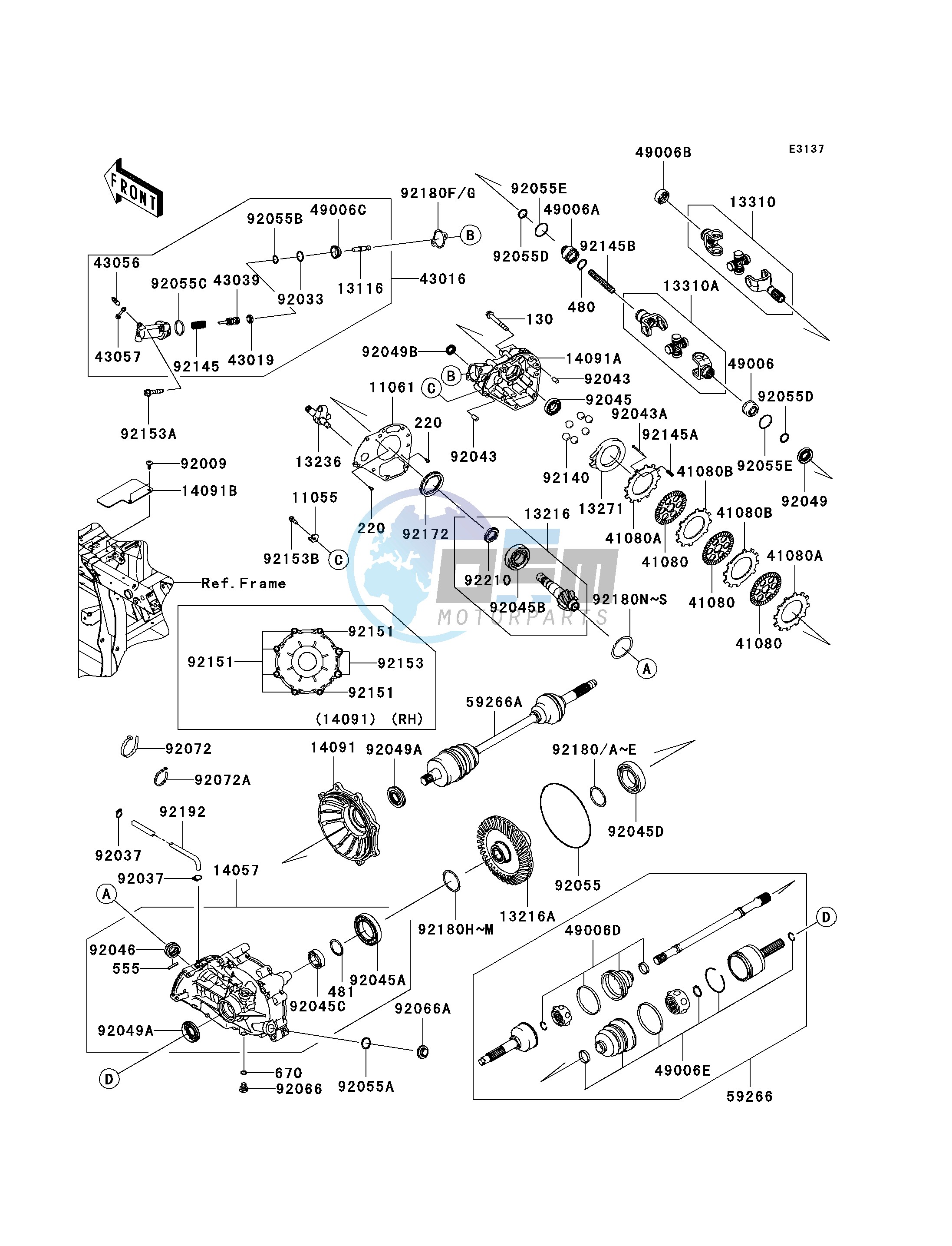 DRIVE SHAFT-REAR