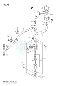 GSX-R750 (E3) drawing REAR MASTER CYLINDER