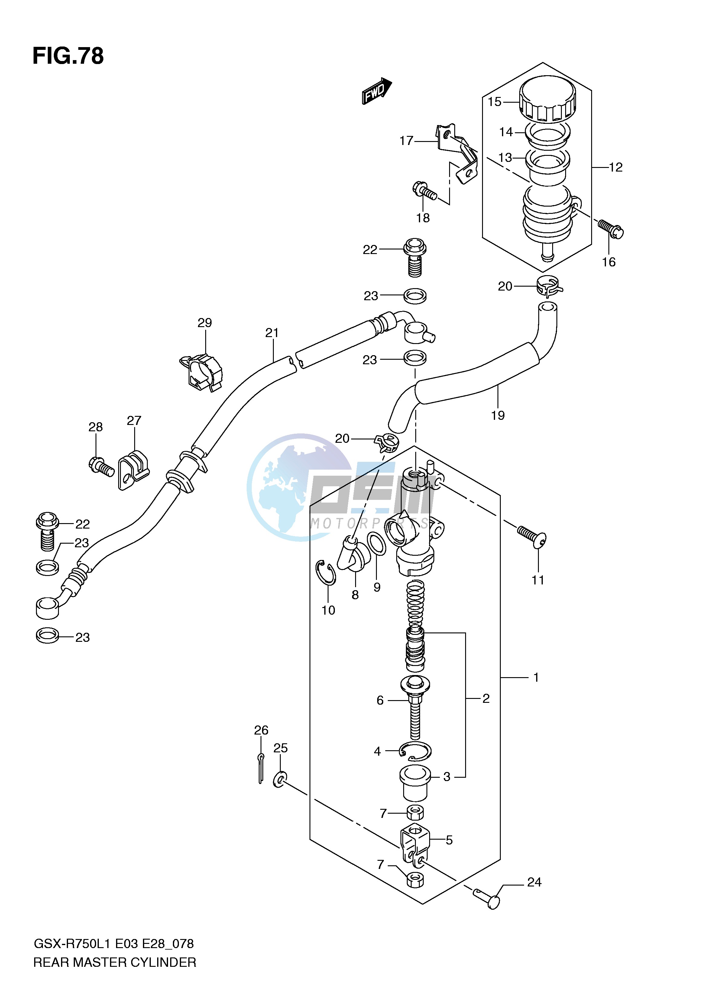 REAR MASTER CYLINDER