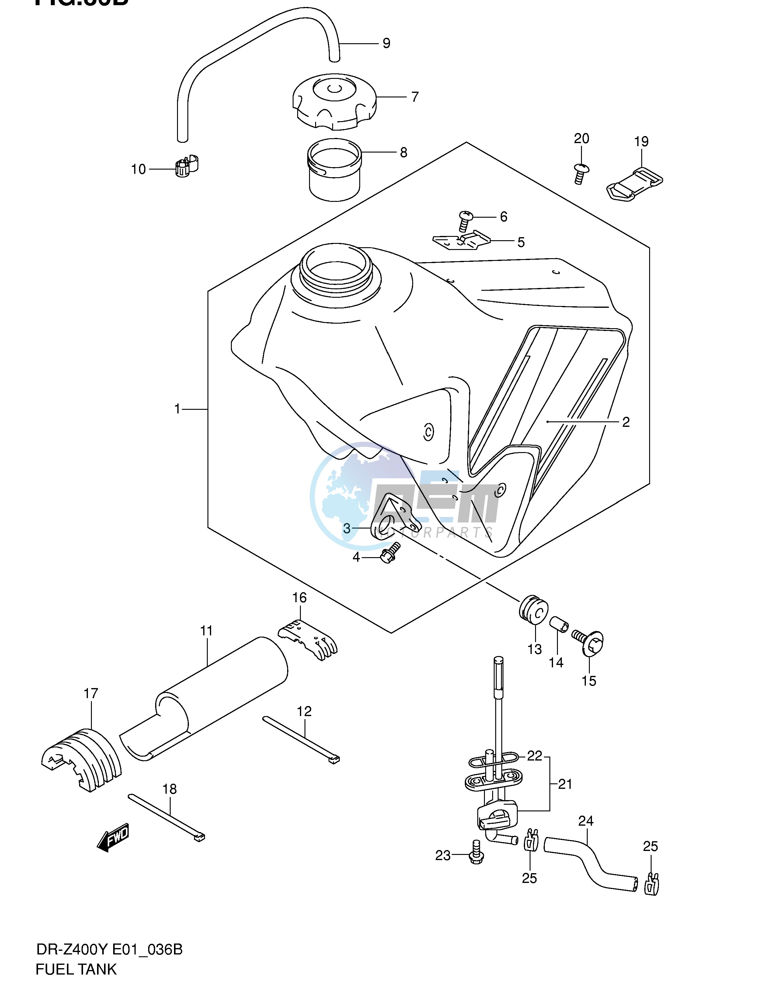 FUEL TANK (MODEL K2)