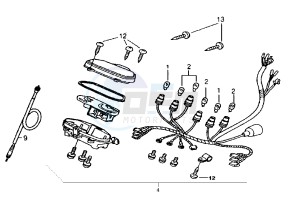 ATTILA - 150 cc drawing DASHBOARD UNIT