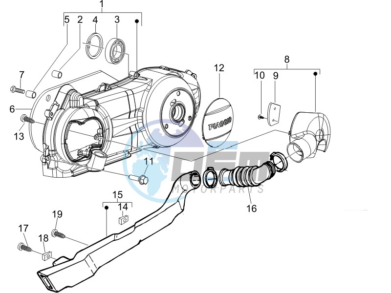 Crankcase cover - Crankcase cooling