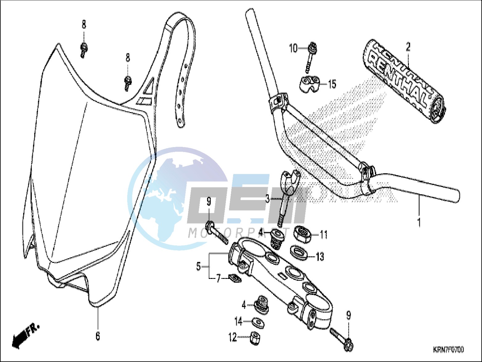 HANDLE PIPE/TOP BRIDGE