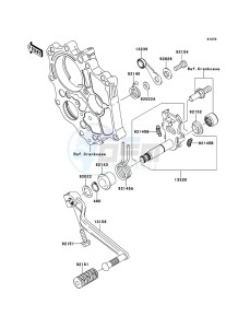 ER-6n ABS ER650D9F GB XX (EU ME A(FRICA) drawing Gear Change Mechanism