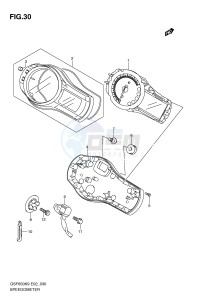 GSF650 (E2) Bandit drawing SPEEDOMETER (GSF650SK9 SUK9 SL0 SUL0)