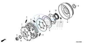 TRX500FA9 Australia - (U) drawing CLUTCH