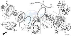 TRX420FPMB drawing REAR BRAKE PANEL