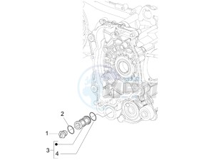 Sprint 50 4T 4V (EMEA) drawing Flywheel magneto cover - Oil filter