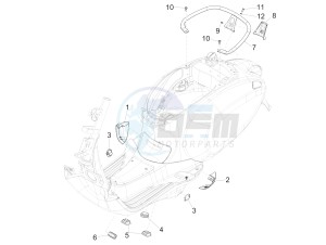 PRIMAVERA 150 4T 3V IE NOABS E3 (NAFTA) drawing Side cover - Spoiler