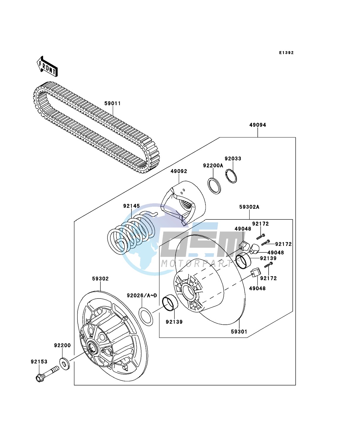 Driven Converter/Drive Belt