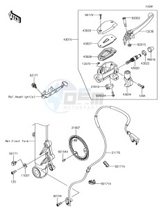 Z650 ER650HHF XX (EU ME A(FRICA) drawing Front Master Cylinder