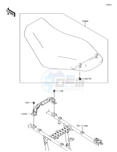 BRUTE FORCE 750 4x4i EPS KVF750GFF EU drawing Seat