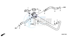 VT750C9 E / KMH drawing AIR INJECTION CONTROL VALVE