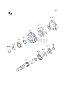 ZR 750 F [ZR-7] (F1) drawing SECONDARY SHAFT