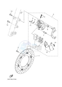 YZF-R3A 321 R3 (B02D) drawing FRONT BRAKE CALIPER