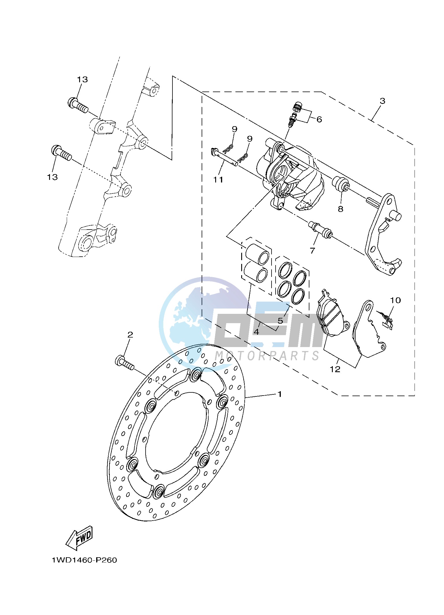 FRONT BRAKE CALIPER