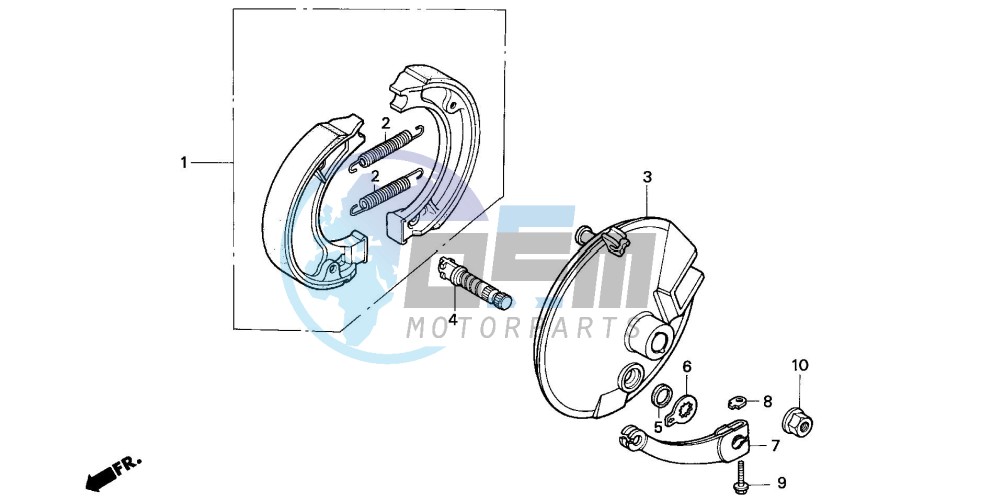 FRONT BRAKE PANEL