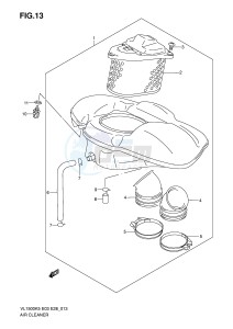 VL1500 (E3-E28) drawing AIR CLEANER