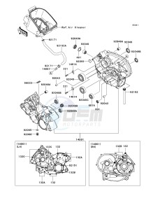 KVF 750 F [BRUTE FORCE 750 4X4I] (F8F) F8F drawing CRANKCASE