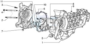 DNA 180 drawing Crankcase