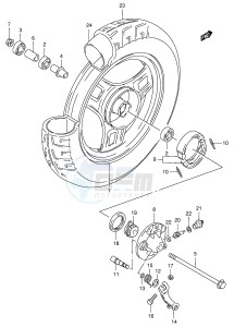 AE50 (E71) drawing FRONT WHEEL